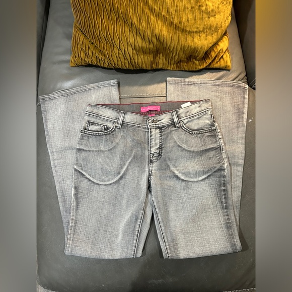 Glo Grey Wash Denim Jeans, size 9. Retro, BellBottoms, 5 pocket style Vintage - Picture 6 of 9